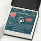 To My Fiancee My Angel Forever Necklace w Message Card-Express Your Love Gifts