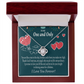 To My Fiancee My Angel Infinity Knot Necklace Message Card-Express Your Love Gifts