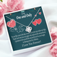 To My Fiancee My Angel Infinity Knot Necklace Message Card-Express Your Love Gifts