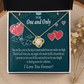 To My Fiancee My Angel Infinity Knot Necklace Message Card-Express Your Love Gifts