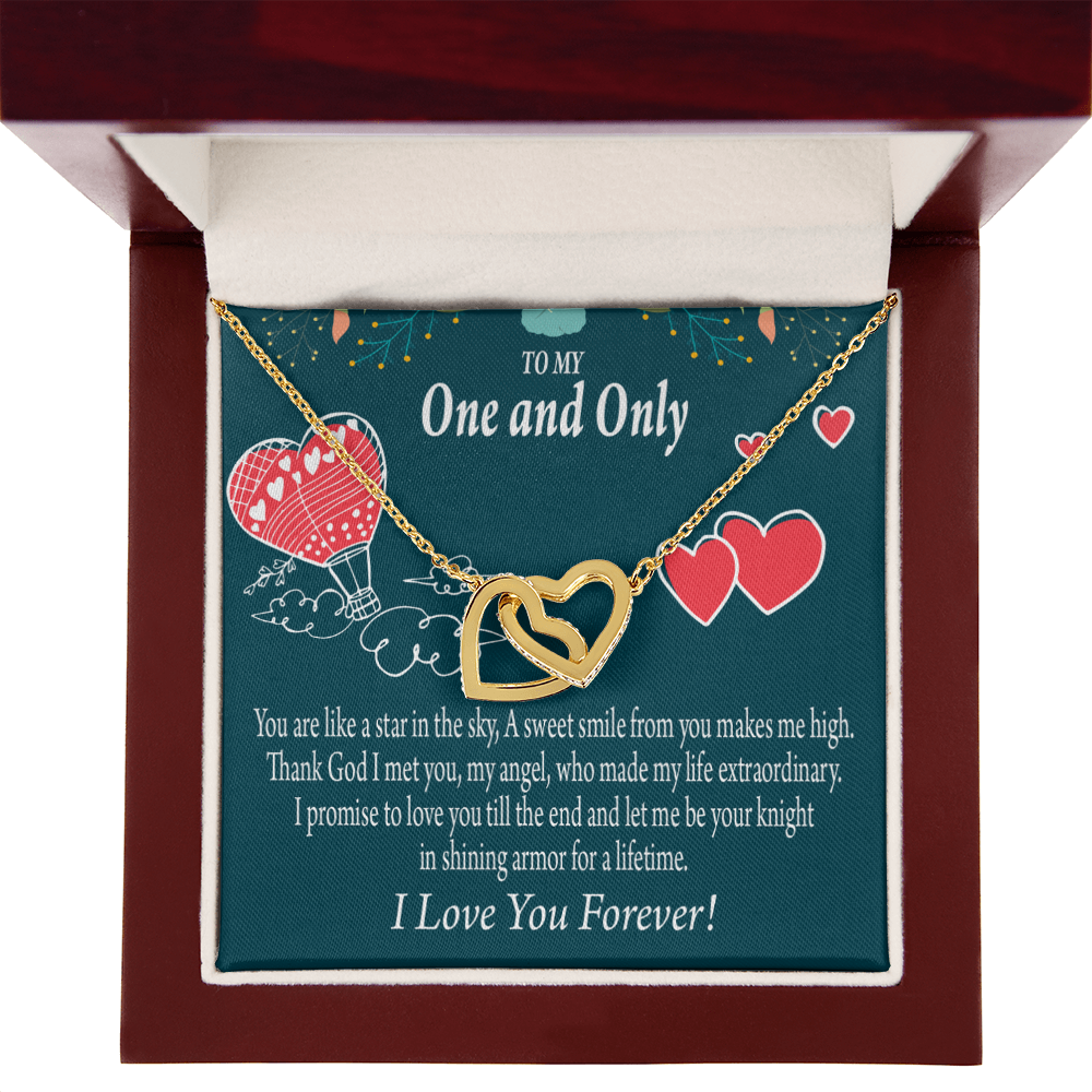 To My Fiancee My Angel Inseparable Necklace-Express Your Love Gifts