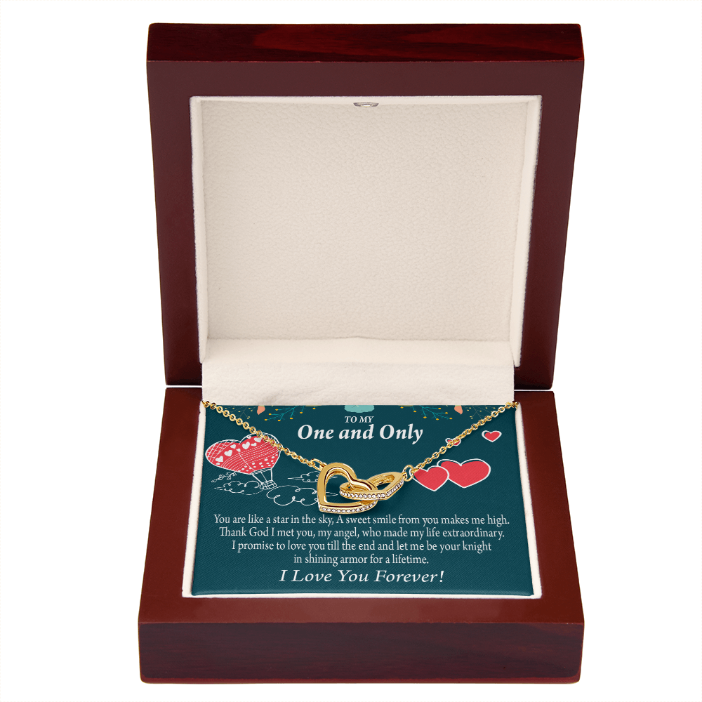 To My Fiancee My Angel Inseparable Necklace-Express Your Love Gifts