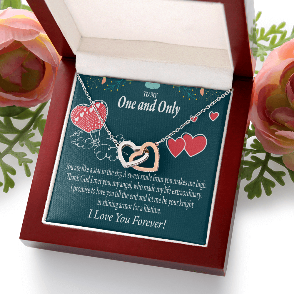 To My Fiancee My Angel Inseparable Necklace-Express Your Love Gifts