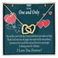 To My Fiancee My Angel Inseparable Necklace-Express Your Love Gifts