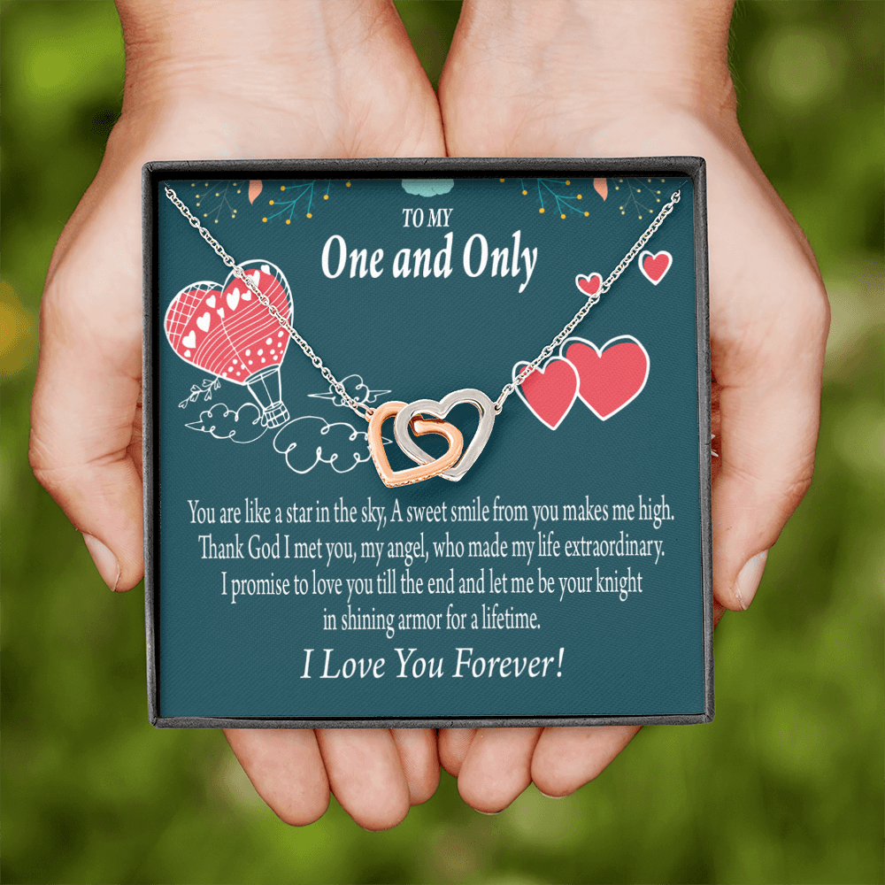 To My Fiancee My Angel Inseparable Necklace-Express Your Love Gifts