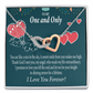To My Fiancee My Angel Inseparable Necklace-Express Your Love Gifts