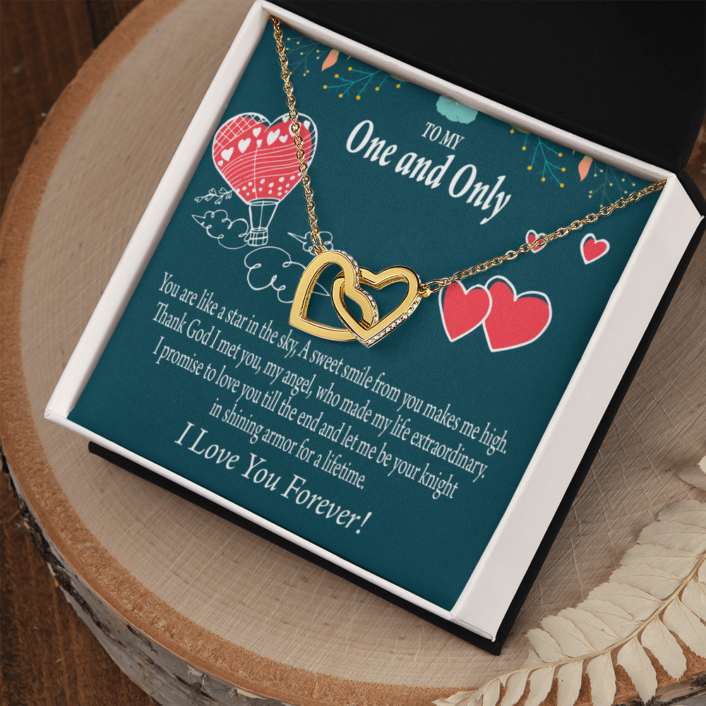 To My Fiancee My Angel Inseparable Necklace-Express Your Love Gifts