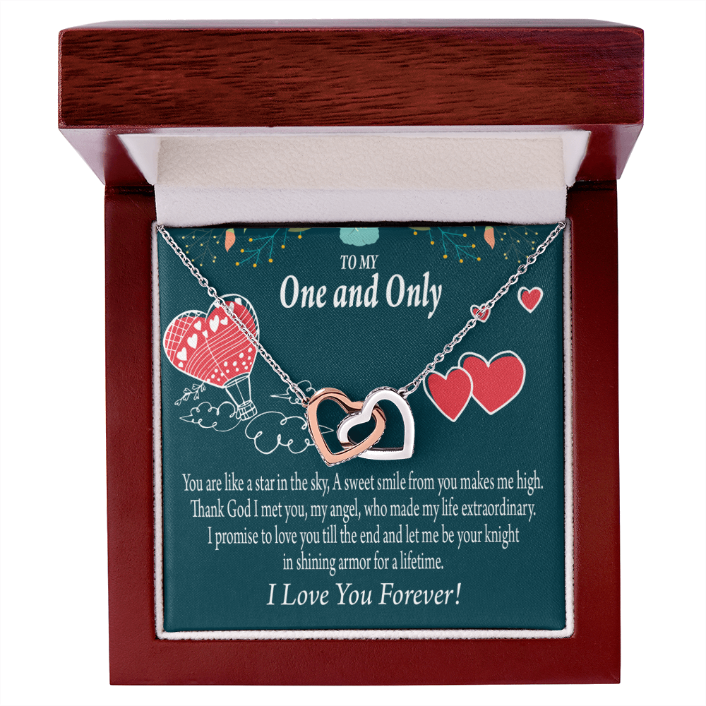 To My Fiancee My Angel Inseparable Necklace-Express Your Love Gifts
