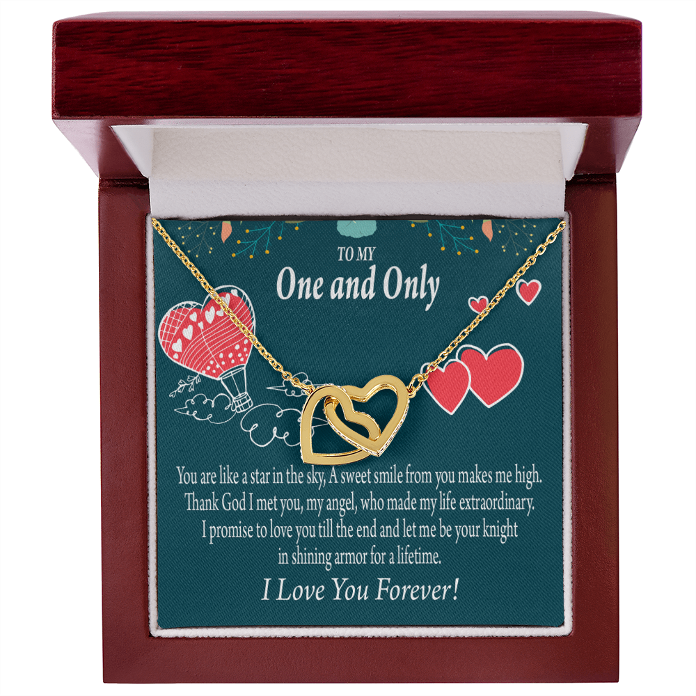 To My Fiancee My Angel Inseparable Necklace-Express Your Love Gifts