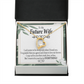 To My Fiancee My Last Forever Necklace w Message Card-Express Your Love Gifts