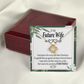 To My Fiancee My Last Infinity Knot Necklace Message Card-Express Your Love Gifts