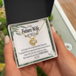 To My Fiancee My Last Infinity Knot Necklace Message Card-Express Your Love Gifts