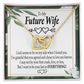 To My Fiancee My Last Inseparable Necklace-Express Your Love Gifts