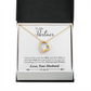 To My Fiancee My Partner Forever Necklace w Message Card-Express Your Love Gifts