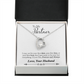 To My Fiancee My Partner Forever Necklace w Message Card-Express Your Love Gifts