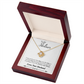 To My Fiancee My Partner Infinity Knot Necklace Message Card-Express Your Love Gifts