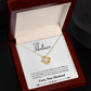 To My Fiancee My Partner Infinity Knot Necklace Message Card-Express Your Love Gifts