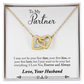 To My Fiancee My Partner Inseparable Necklace-Express Your Love Gifts