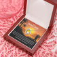 To My Fiancee Thankful Message Forever Necklace w Message Card-Express Your Love Gifts
