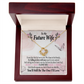 To My Fiancee The One Infinity Knot Necklace Message Card-Express Your Love Gifts
