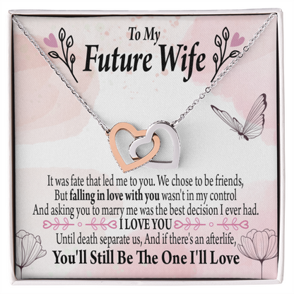 To My Fiancee The One Inseparable Necklace-Express Your Love Gifts