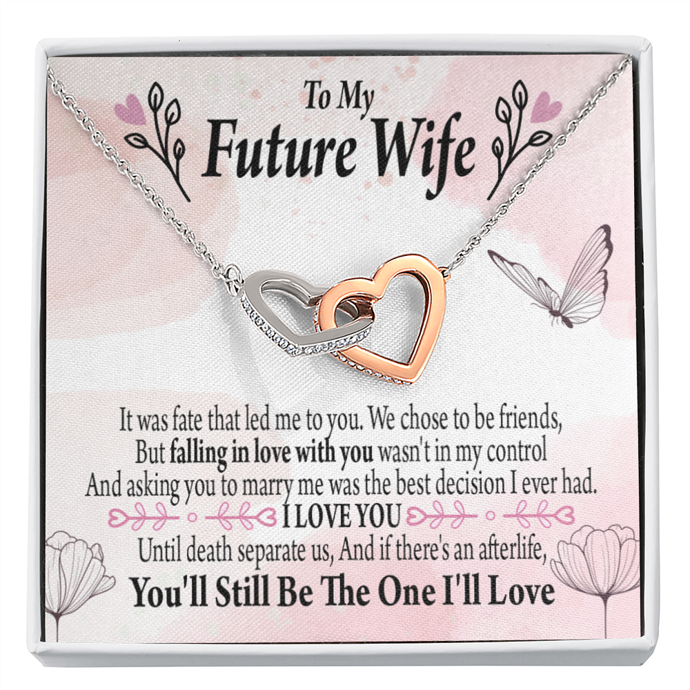 To My Fiancee The One Inseparable Necklace-Express Your Love Gifts