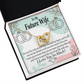 To My Fiancee Touch My Heart Inseparable Necklace-Express Your Love Gifts