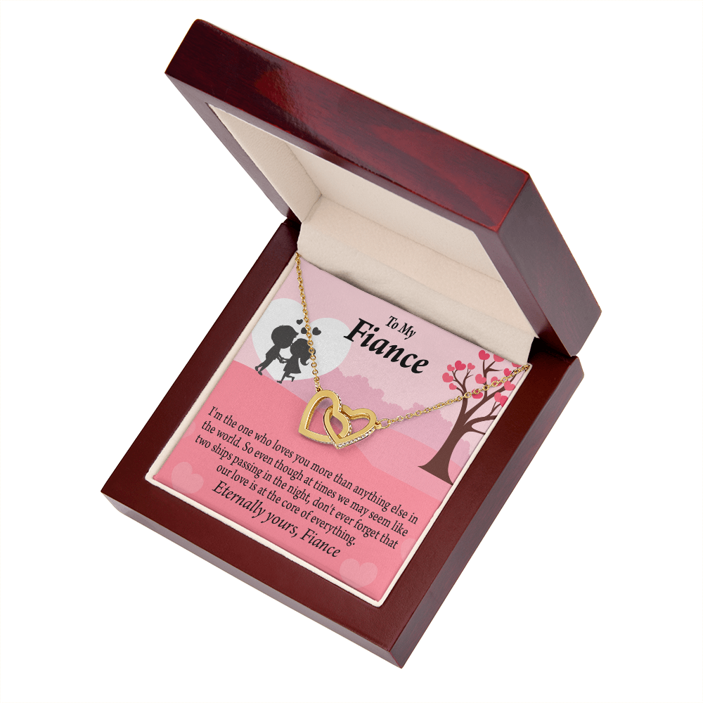 To My Fiancee We Are Like Two Ships Passing In The Night Inseparable Necklace-Express Your Love Gifts