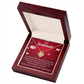 To My Fiancee We Belong Together Always Have Infinity Knot Necklace Message Card-Express Your Love Gifts