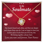 To My Fiancee We Belong Together Always Have Infinity Knot Necklace Message Card-Express Your Love Gifts