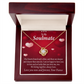To My Fiancee We Belong Together Always Have Infinity Knot Necklace Message Card-Express Your Love Gifts