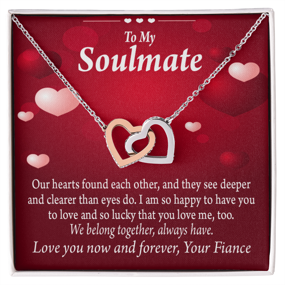 To My Fiancee We Belong Together Always Have Inseparable Necklace-Express Your Love Gifts