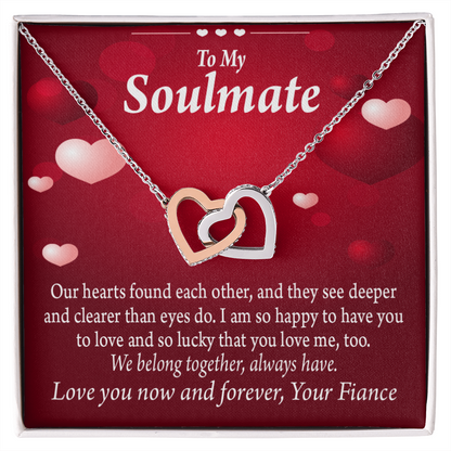 To My Fiancee We Belong Together Always Have Inseparable Necklace-Express Your Love Gifts