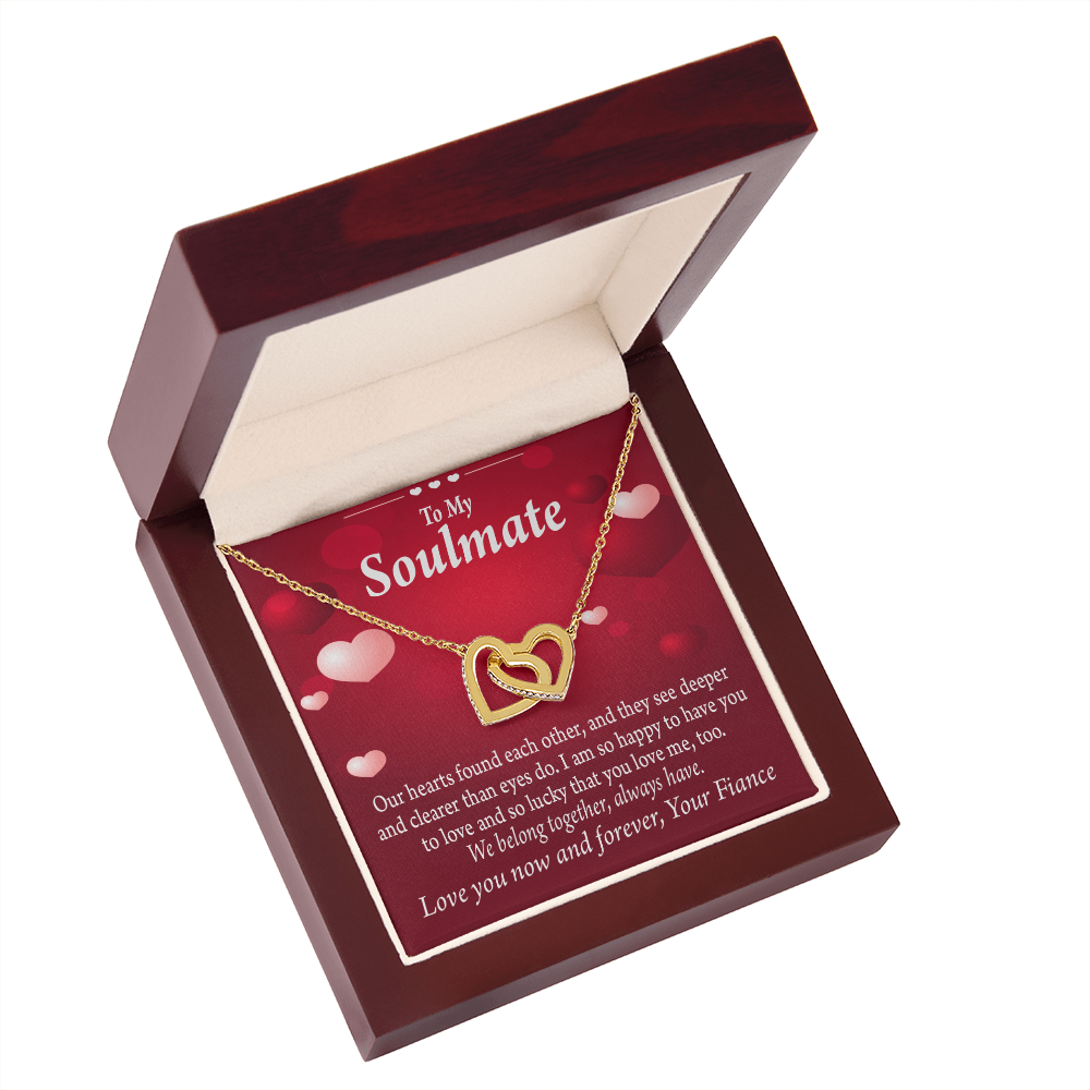 To My Fiancee We Belong Together Always Have Inseparable Necklace-Express Your Love Gifts