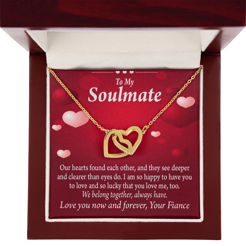 To My Fiancee We Belong Together Always Have Inseparable Necklace-Express Your Love Gifts