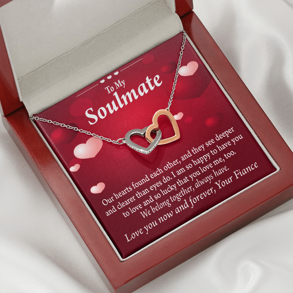 To My Fiancee We Belong Together Always Have Inseparable Necklace-Express Your Love Gifts