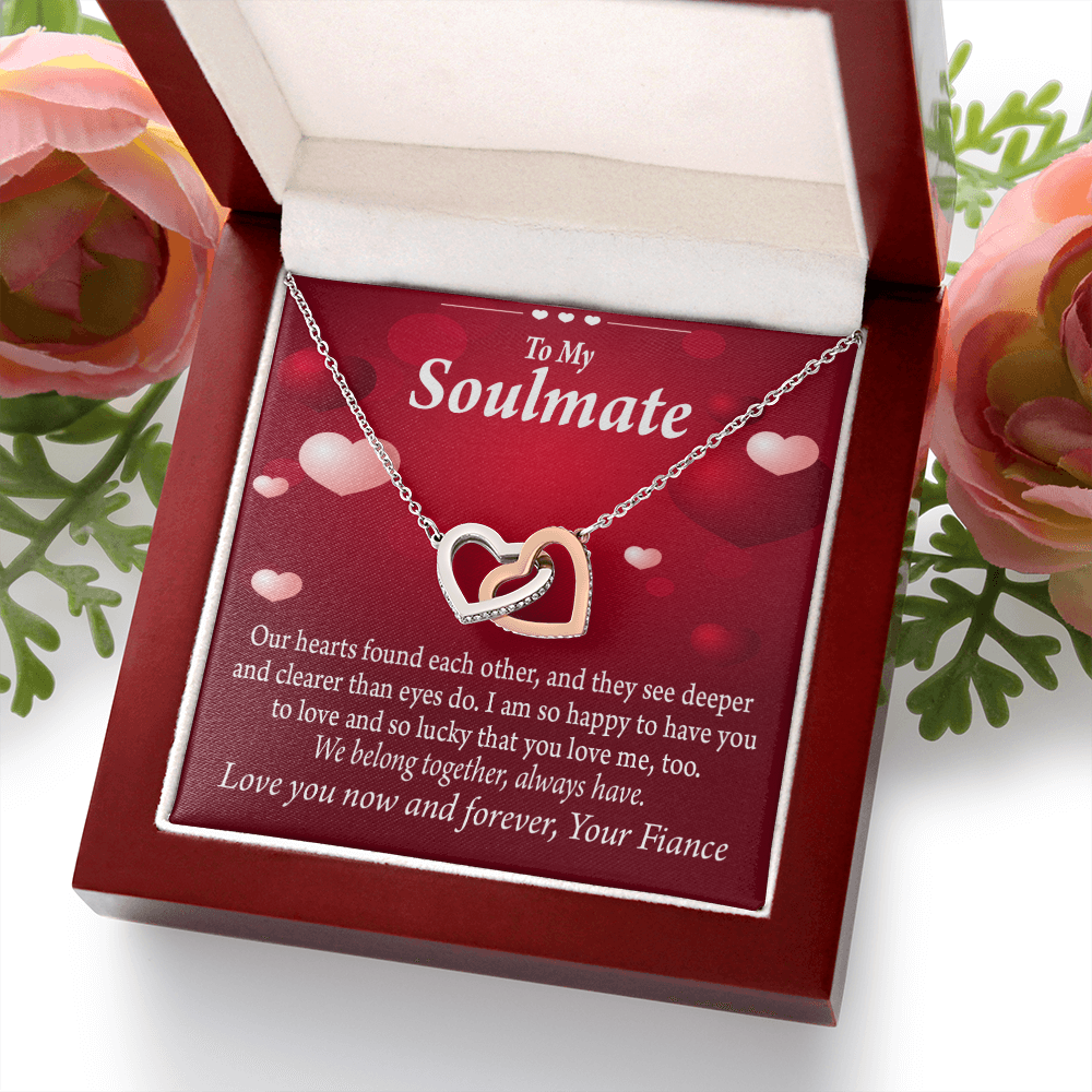 To My Fiancee We Belong Together Always Have Inseparable Necklace-Express Your Love Gifts