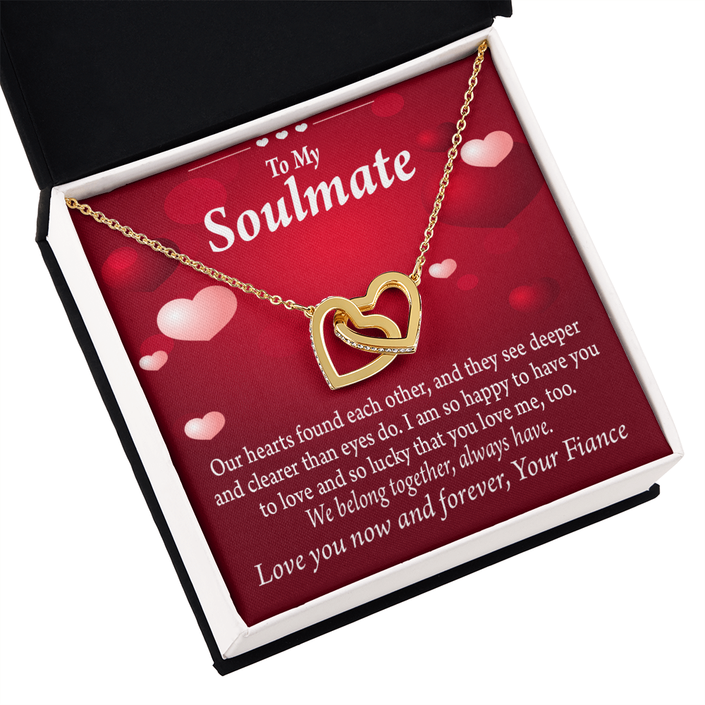 To My Fiancee We Belong Together Always Have Inseparable Necklace-Express Your Love Gifts