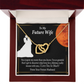 To My Fiancee You Inspire Me Inseparable Necklace-Express Your Love Gifts