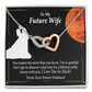 To My Fiancee You Inspire Me Inseparable Necklace-Express Your Love Gifts