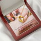 To My Fiancee Your Last Forever Necklace w Message Card-Express Your Love Gifts