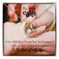 To My Fiancee Your Last Forever Necklace w Message Card-Express Your Love Gifts