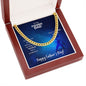 To My Fishing Dad Thanks For Always Being There Cuban Chain-Express Your Love Gifts
