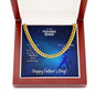 To My Fishing Dad Thanks For Always Being There Cuban Chain-Express Your Love Gifts