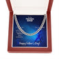 To My Fishing Dad Thanks For Always Being There Cuban Chain-Express Your Love Gifts
