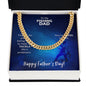 To My Fishing Dad Thanks For Always Being There Cuban Chain-Express Your Love Gifts