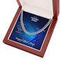 To My Fishing Dad Thanks For Always Being There Cuban Chain-Express Your Love Gifts