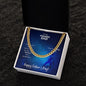 To My Fishing Dad Thanks For Always Being There Cuban Chain-Express Your Love Gifts