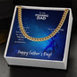 To My Fishing Dad Thanks For Always Being There Cuban Chain-Express Your Love Gifts