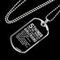 To My Girlfriend 5 Things You Should Know About My Girlfriend Necklace Stainless Steel or 18k Gold Dog Tag 24" Chain-Express Your Love Gifts
